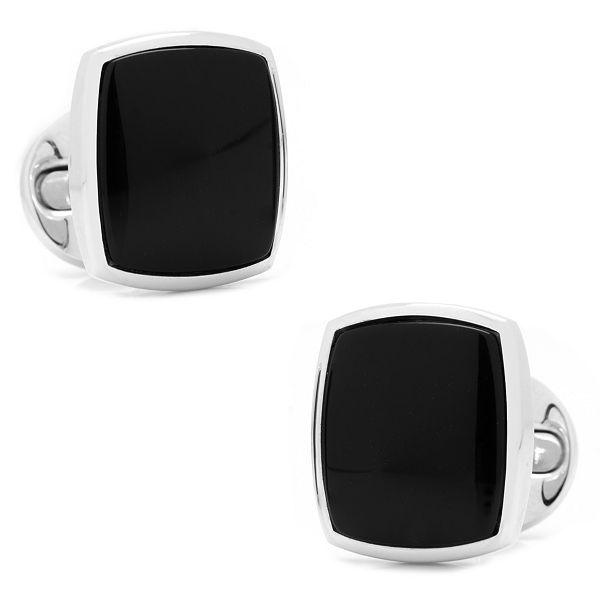 Men's Cuff Links, Inc. Cushion Cut Onyx Cuff Links