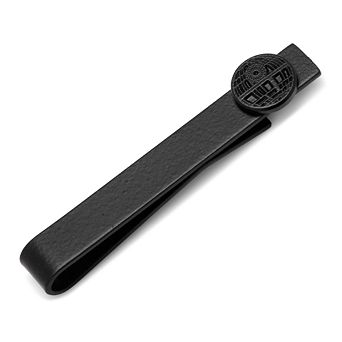 Men's Cuff Links, Inc. Star Wars Death Star Satin Black Tie Bar