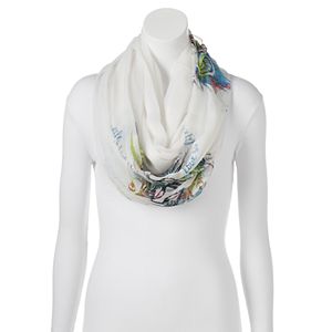 love this life Peacock Feather Infinity Scarf