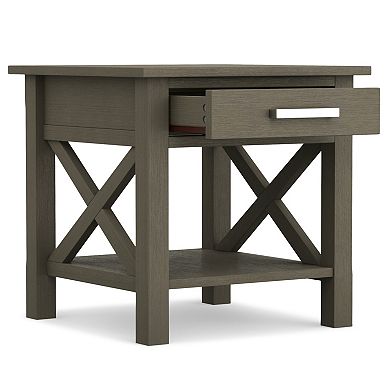 Simpli Home Kitchener 1-Drawer End Table