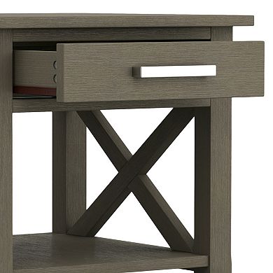 Simpli Home Kitchener 1-Drawer End Table