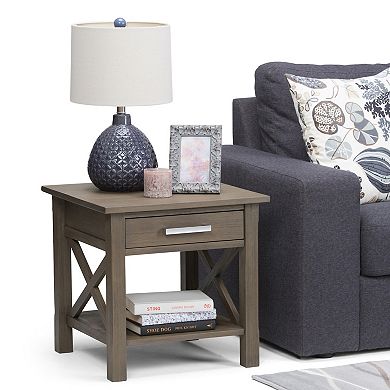 Simpli Home Kitchener 1-Drawer End Table