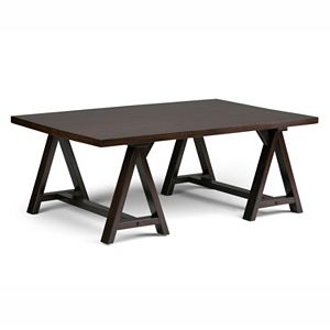 Simpli Home Sawhorse Coffee Table