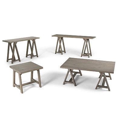 Simpli Home Sawhorse End Table