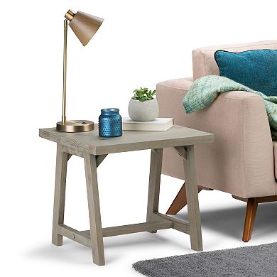 Simpli Home Sawhorse End Table 