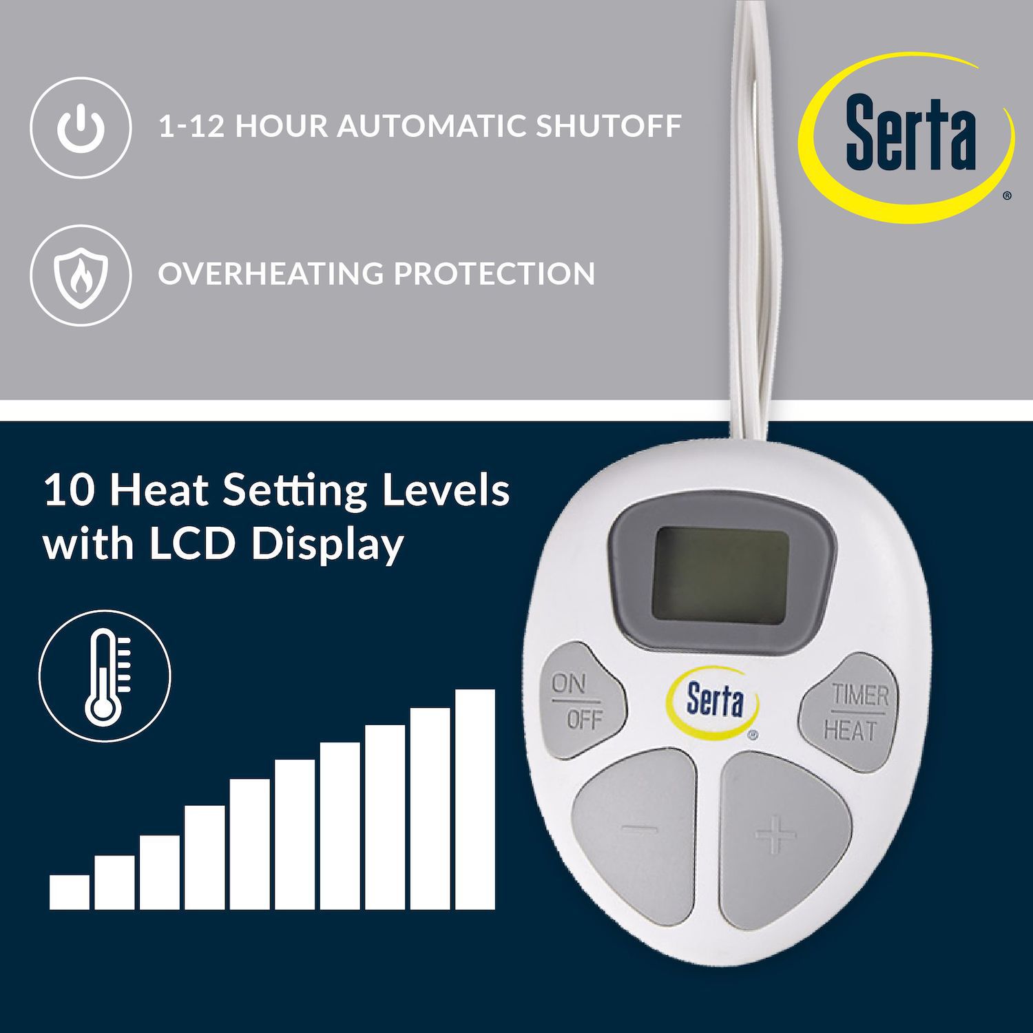 Serta Fleece to Sherpa Heated Blanket - Thumbnail 2