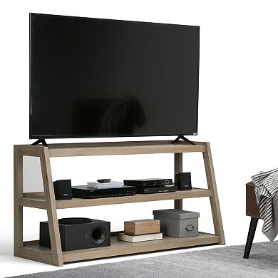Simpli Home Sawhorse 3-Shelf TV Stand