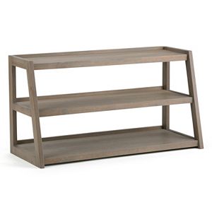 Simpli Home Sawhorse 3-Shelf TV Stand