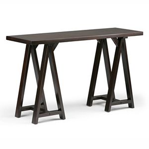 Simpli Home Sawhorse Console Table
