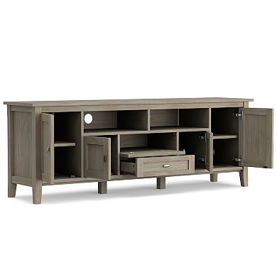 Simpli Home Warm Shaker Media Storage TV Stand