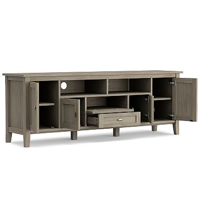 Simpli Home Warm Shaker Media Storage TV Stand 