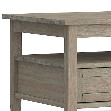 Simpli Home Warm 2 Drawer Shaker Coffee Table