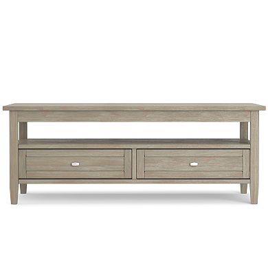 Simpli Home Warm 2 Drawer Shaker Coffee Table