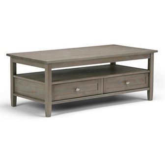 Simpli Home Warm 2 Drawer Shaker Coffee Table