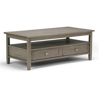 Simpli Home Warm 2 Drawer Shaker Coffee Table
