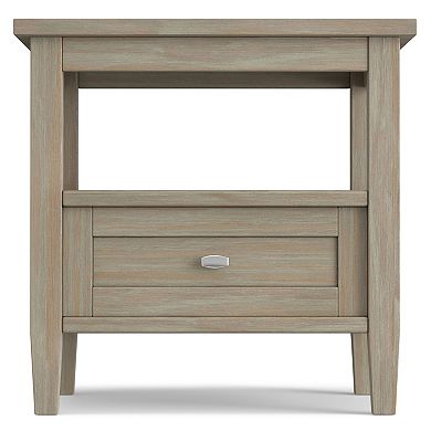 Simpli Home Warm Shaker Contemporary End Table