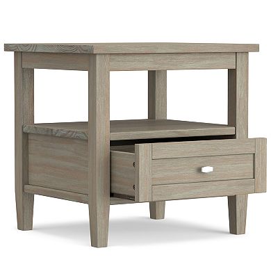 Simpli Home Warm Shaker End Table 