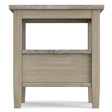 Simpli Home Warm Shaker Contemporary End Table