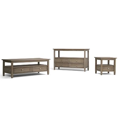 Simpli Home Warm Shaker Contemporary End Table
