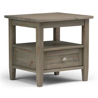 Simpli Home Warm Shaker Contemporary End Table