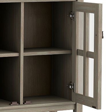 Simpli Home Warm Shaker 2-Door Storage Cabinet