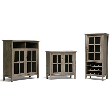 Simpli Home Warm Shaker 2-Door Storage Cabinet