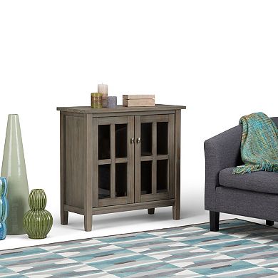 Simpli Home Warm Shaker 2-Door Storage Cabinet