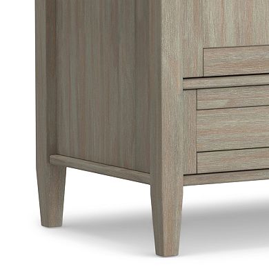 Simpli Home Warm Shaker 2 Drawer Media Storage TV Stand