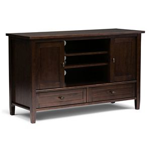 Simpli Home Warm Shaker Media Storage TV Stand