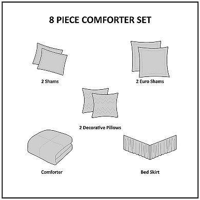 Madison Park 8-piece Carlton Comforter Set