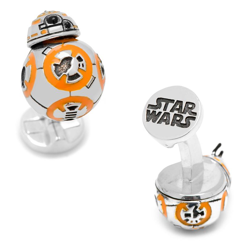 Star Wars: Episode VII The Force Awakens 3D BB-8 Cuff Links, Silver