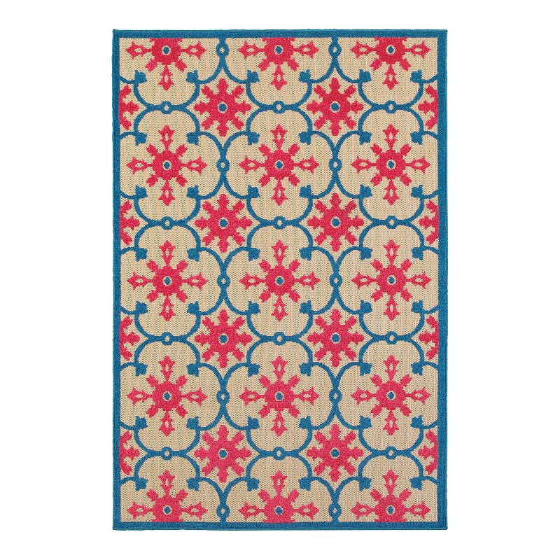 StyleHaven Corisco Floral Lattice Rug, Pink, 10X13 Ft