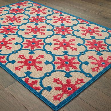 StyleHaven Corisco Floral Lattice Rug