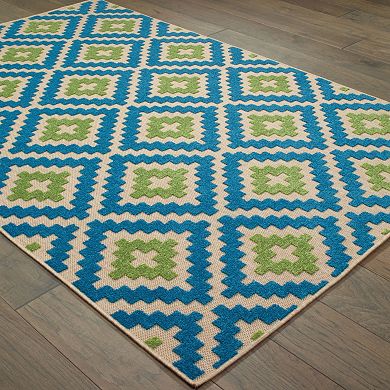 StyleHaven Corisco Geo Diamond Lattice Rug