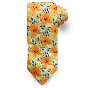 Men's Rooster Floral Tie