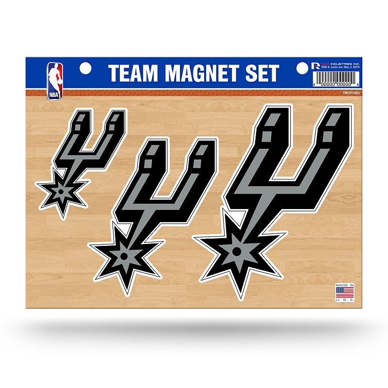 San Antonio Spurs Team Magnet Set, Multicolor