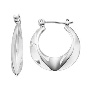 Dana Buchman Concave Hoop Earrings