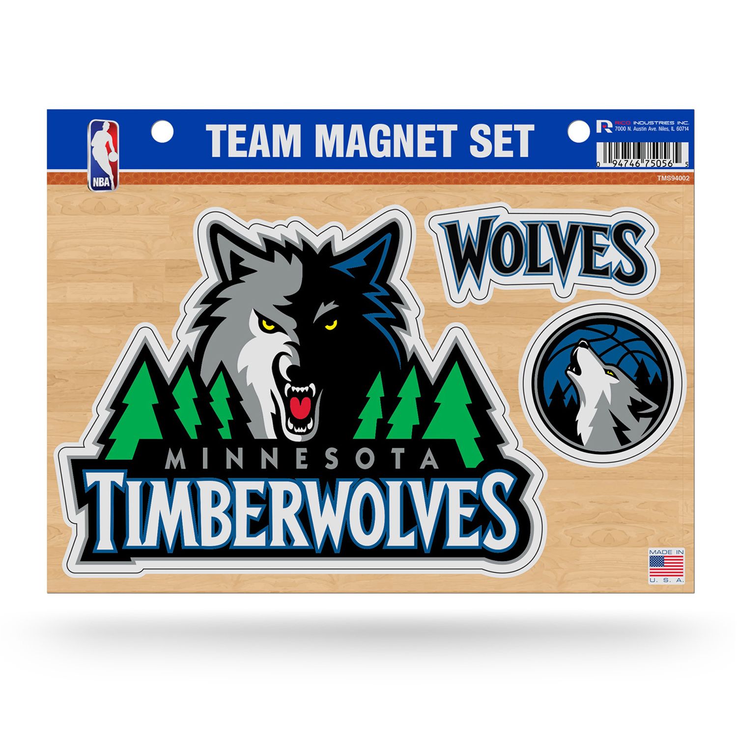 Washington Nationals 5-Pack Mascot Steel Magnet Set