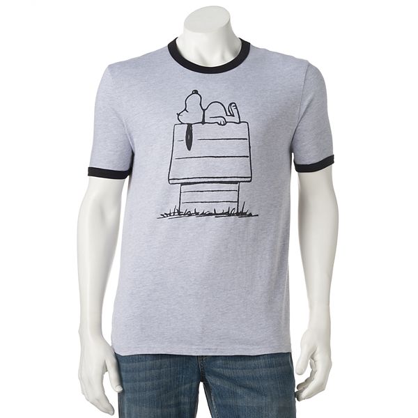 Men S Peanuts Snoopy Dog House Tee