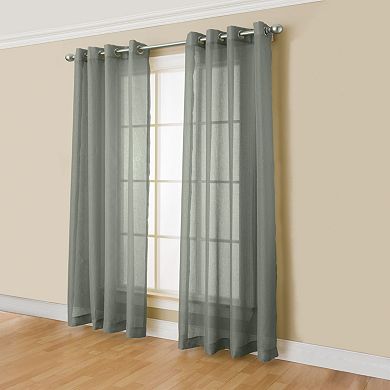 Miller Curtains Robin Sheer Textured Window Curtain