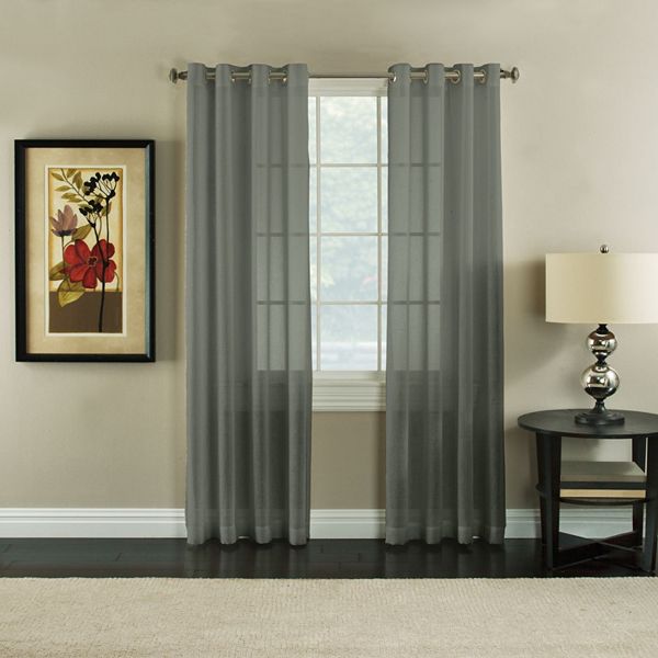 Miller Curtains Robin Sheer Textured Window Curtain