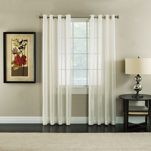 Miller Curtains Robin Sheer Textured Window Curtain