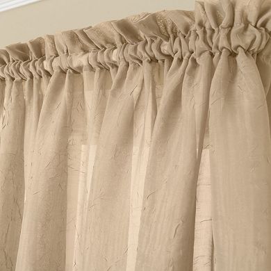 Miller Curtains 1-Panel Solunar Crushed Voile Window Curtain