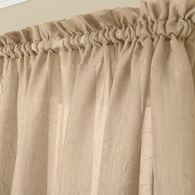 Miller Curtains 1-Panel Solunar Crushed Voile Window Curtain 