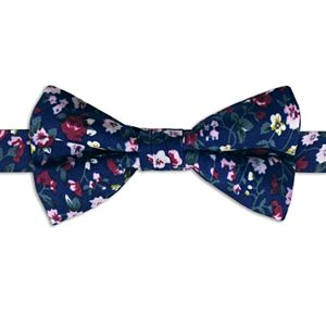 Men's Rooster Floral Pre-Tied Bow Tie