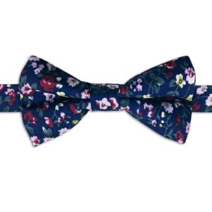 Men's Rooster Floral Pre-Tied Bow Tie