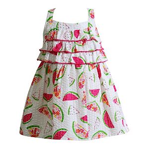 Baby Girl Youngland Watermelon Seersucker Dress