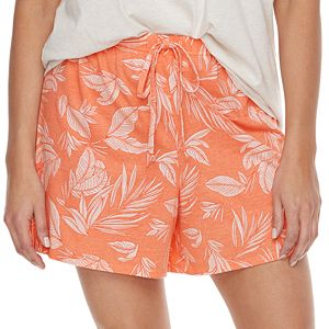 Plus Size SONOMA Goods for Life™ Mix & Match Pajamas: Palm Tree Jersey Shorts