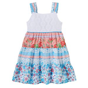 Baby Girl Blueberi Boulevard Crochet Tiered Dress