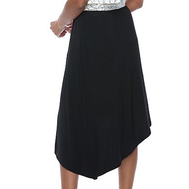 Women's Apt. 9® Asymmetrical Mix-Print Skirt